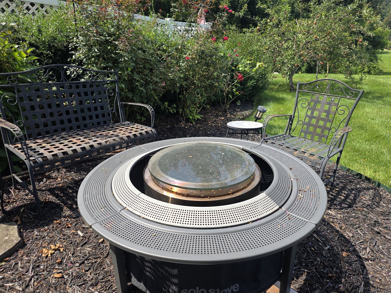 Yukon Surround in the front-yard seating area