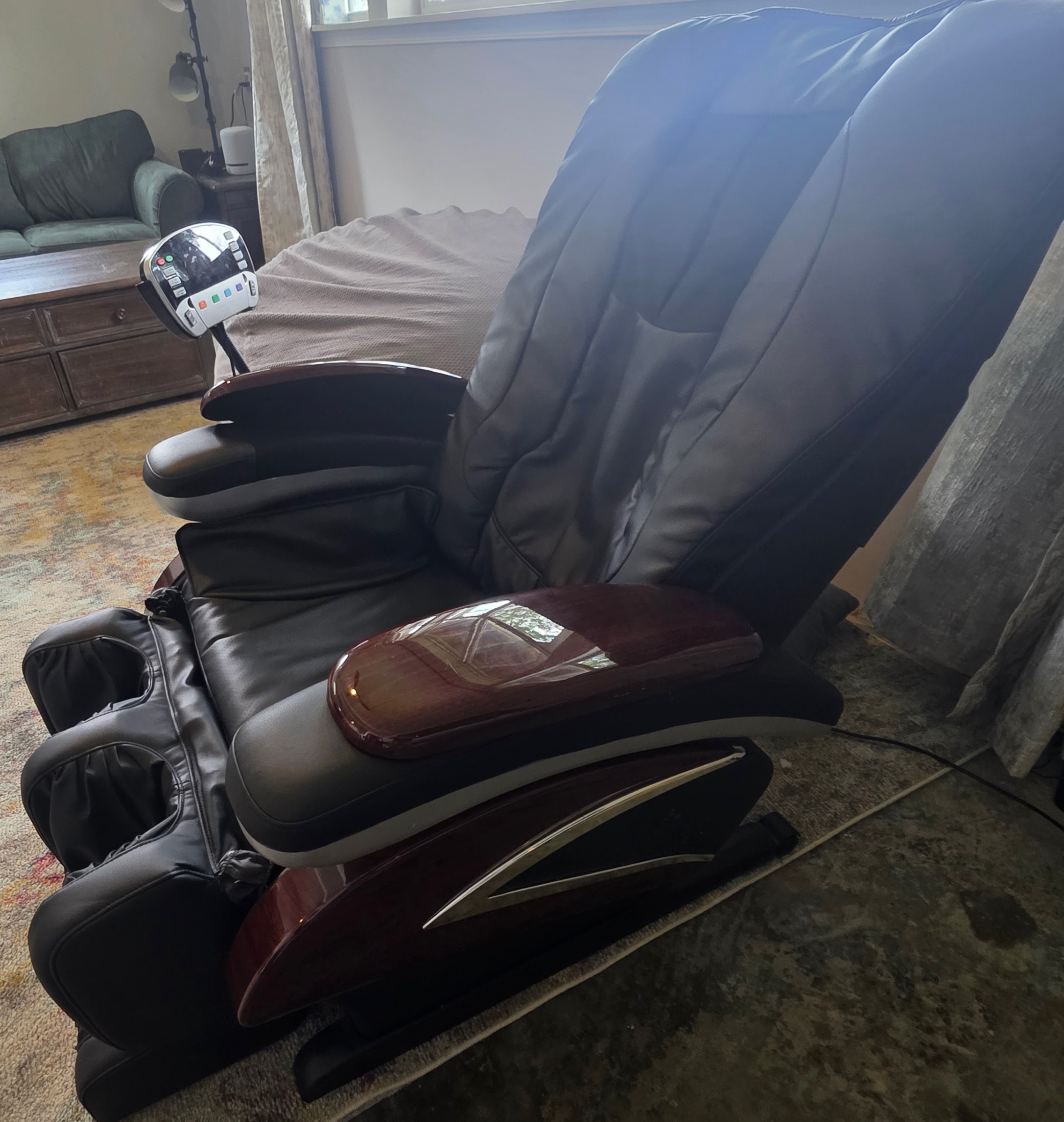 Massage chair in the living room
