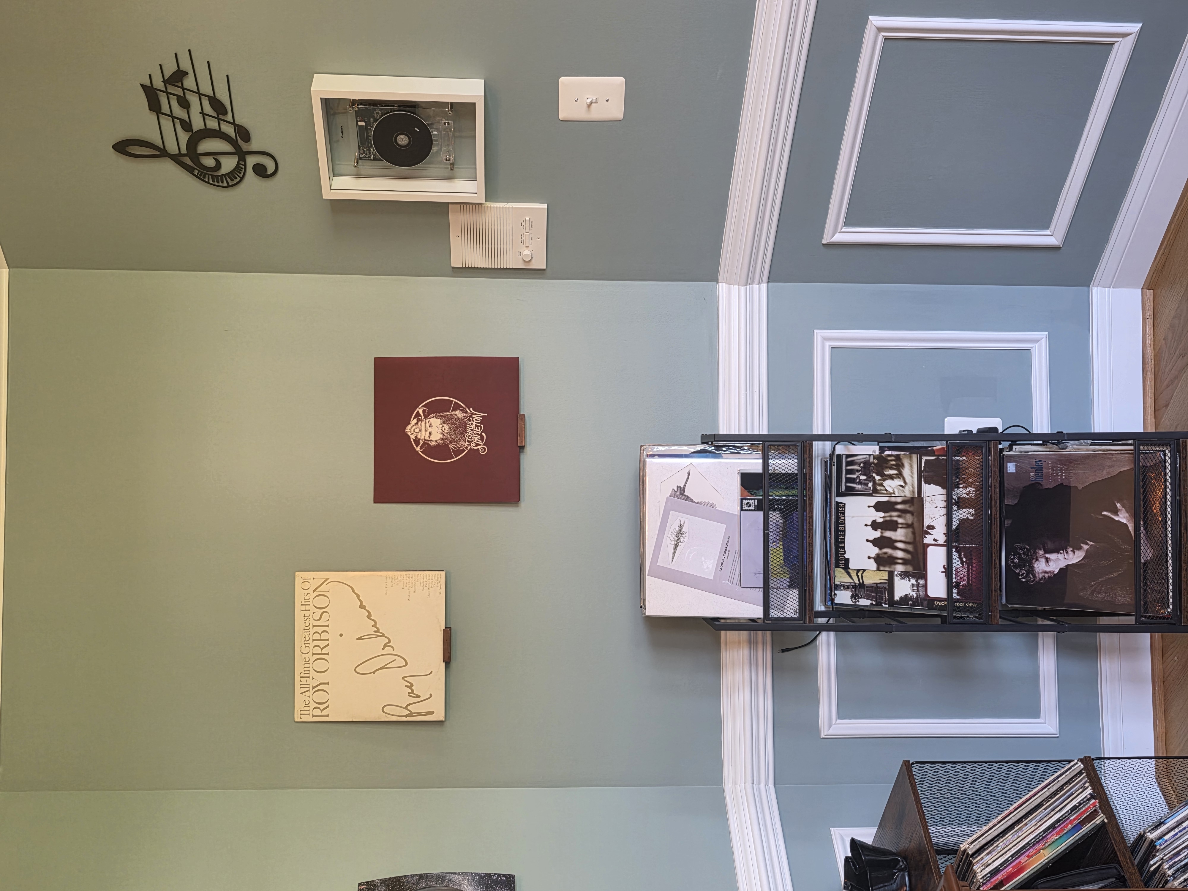 Record rack and wall displays